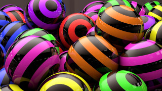 Colorful balls black background white - colorful ball free wallpaper