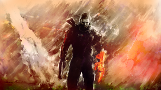 Man space suit alien painting - a man in a space suit free wallpaper for desktop