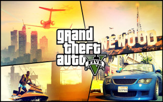 Gta v car plane city - over them free wallpaper for desktop