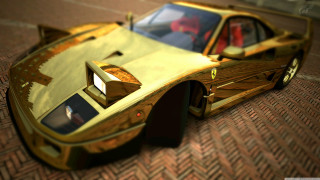 Gold car brick floor red - a brick floor free wallpaper