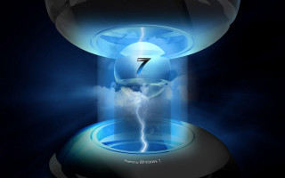 Blue white clock lightning bolt - clock free wallpaper for desktop