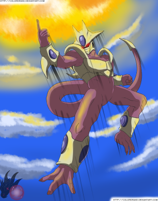 Cartoon character flying sky background 2 - cell free wallpaper for mobile