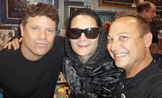 Two men woman bar poster - fabien charuau free wallpaper