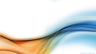 Blue orange wave white cloud - smooth gradient free wallpaper