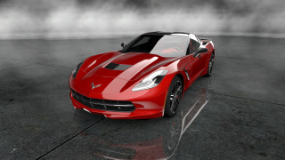 Red sports car foggy black - foggy free wallpaper