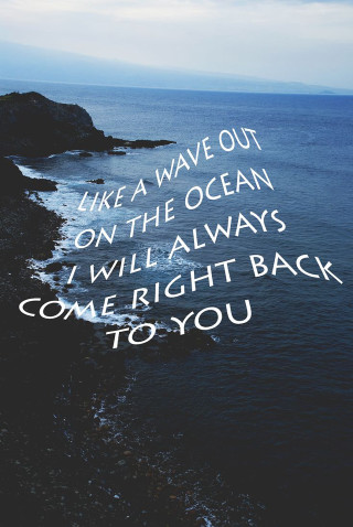 Ocean quote cliff background white - a picture of a quote free wallpaper for mobile
