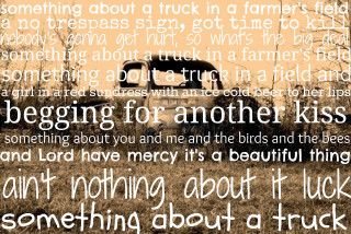 Truck quote art cover credits - context art free wallpaper