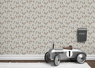 Toy car wallpapered wall postbox - a toy car free wallpaper