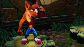 Cartoon character platform game fox - free gaming wallpaper