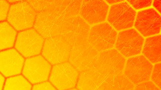 Yellow red hexagonal background closeup - hexagonal free wallpaper for desktop