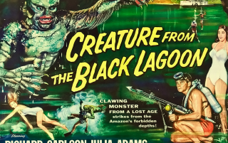 Creature black lagoon movie poster - creature free wallpaper