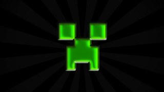 Green pixeled letter h black - ray free wallpaper for desktop
