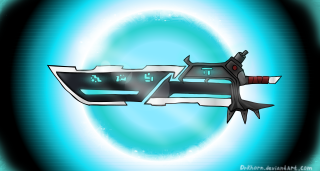 Sci fi ship logo blue - sharp foccus ilustration free wallpaper