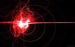 Red black background heart line - particle free wallpaper