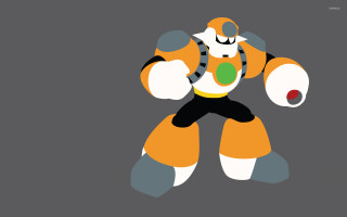 Cartoon robot greenball blackwhite outfit - a green ball free wallpaper