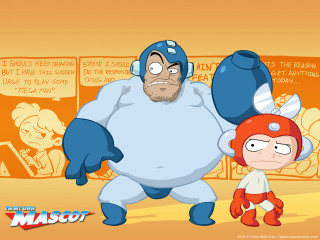 Cartoon bighead bigbody littlegirl reddress - a big head free wallpaper