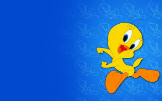 Cartoon character blue background yellow 3 - purism free wallpaper for desktop