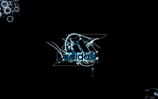 Black background blue white logo 11 - logo free wallpaper for desktop