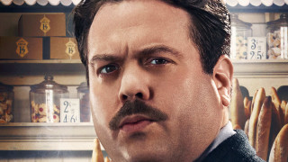 Man mustache breads hot dogs - shelf free wallpaper