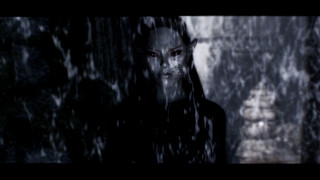 Woman rain creepy look head - the rain free wallpaper