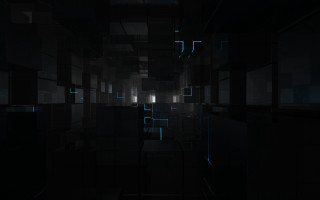 Dark hallway windows light end - a dark hallway free wallpaper