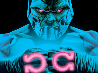 Man neon light chest sign - a neon light free wallpaper