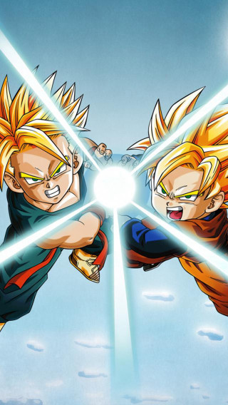 Young gohan fighting sky arms - their eye free wallpaper for mobile