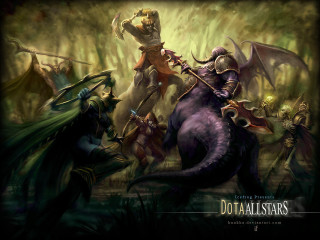 Group people forest dragon knight - league of legends free wallpaper