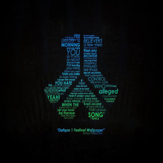 Lit up sign words dark - artwork free wallpaper for tablet