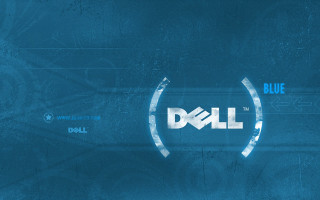Blue background dell logo blue - desmond morris free wallpaper