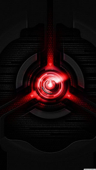 Dark red light circular design - dark background free wallpaper for mobile