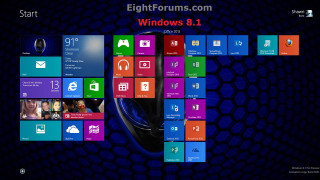 Windows 8 1 start screen - the bottom right corner free wallpaper