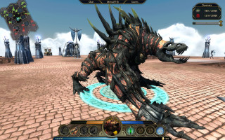 Monster sword dragon attacking man - a dragon free wallpaper