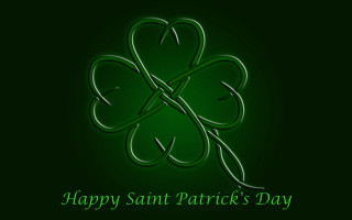 Green shamrock happy saint patricks - a cross free wallpaper
