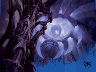 Strange structure eye center painting - donato giancola free wallpaper