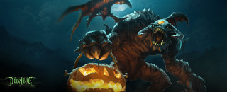 Demonic creature pumpkin mouth full - demonic free wallpaper