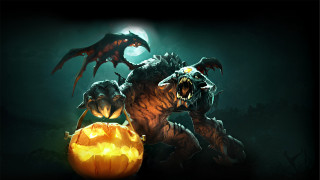 Demonic monster pumpkin mouth full 2 - demonic free wallpaper