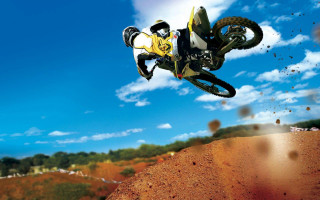 Dirt bike air hill dirt - action free wallpaper