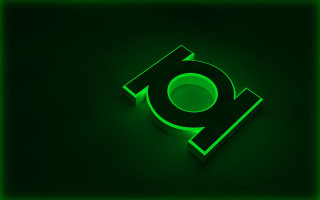 Green glowing logo black background - everett warner free wallpaper