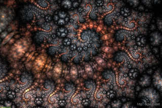 Spiral design red blue black - a black center free wallpaper