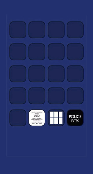 Police box blue background logo - eden box free wallpaper for mobile