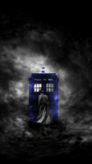 Doctor standing clouds cloak head - the cloud free wallpaper for mobile