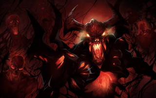 Demonic demon glowing face demonic - a demonic demon free wallpaper