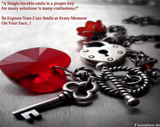 Key heart keychain quote love - single free wallpaper