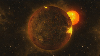 Large sun small star starry - sun free wallpaper