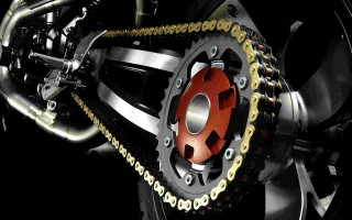 Motorcycle chain red brake disc - hard surface free wallpaper for desktop