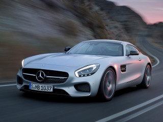 White mercedes sports car sunset - constant permeke free wallpaper for desktop