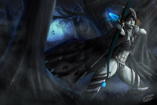 Woman sword dark forest light 2 - a dark forest free wallpaper