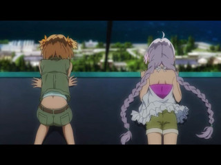 Anime characters cityscape green outfits - a green outfit free wallpaper