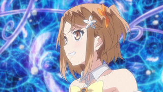 Girl long hair bow blue 2 - long hair and a bow free wallpaper